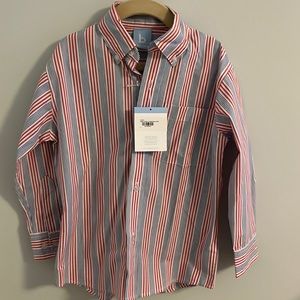 Bella bliss boys striped button down, size 4